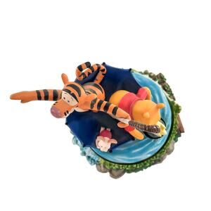 Winnie the Pooh Tigger Piglet Music Box Trinket Umbrella Disney Wonderland Music